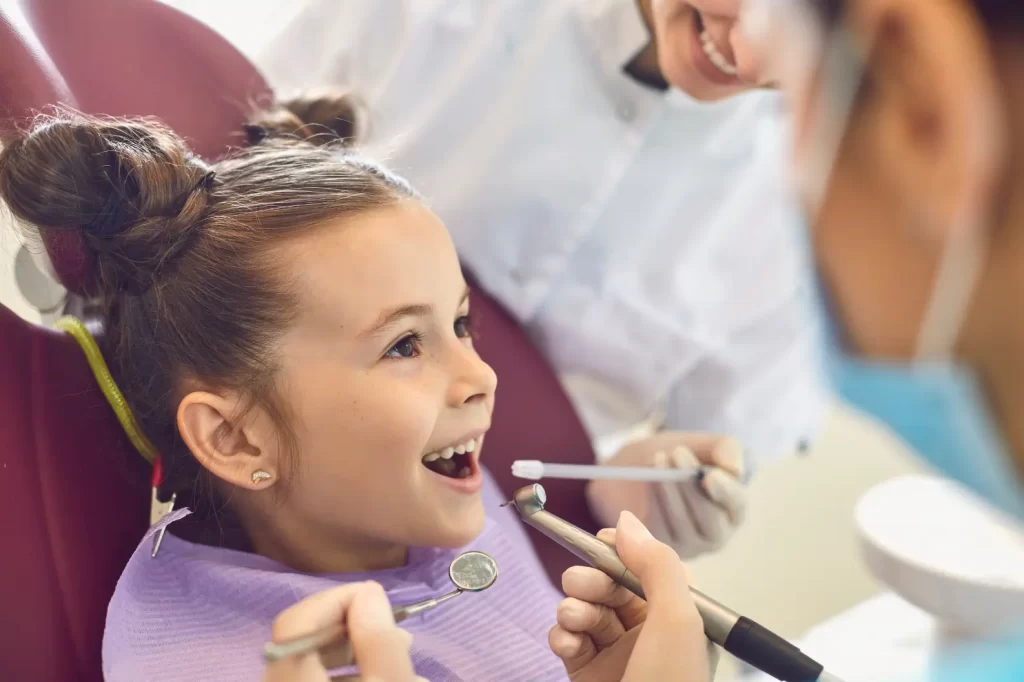 Child at the dentist